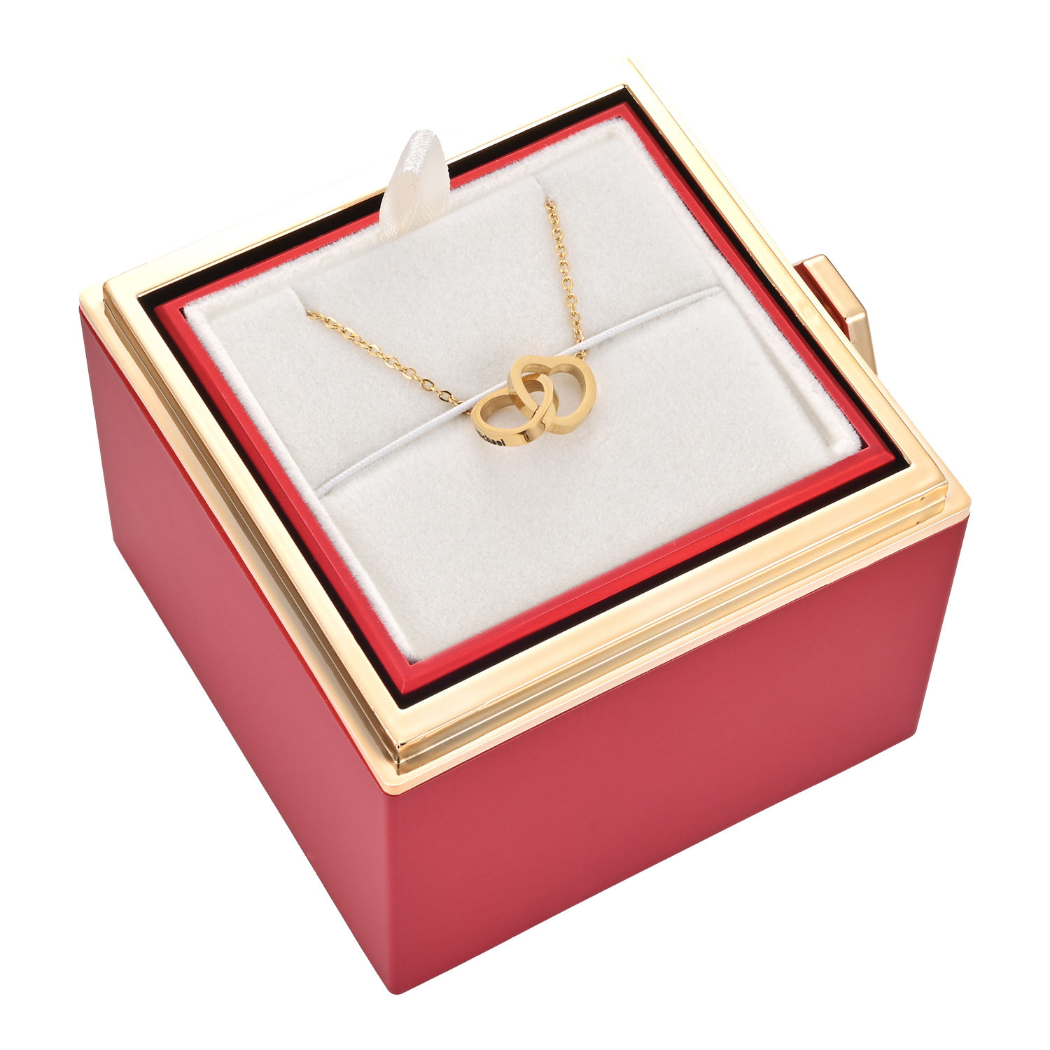 Gold with Red Box