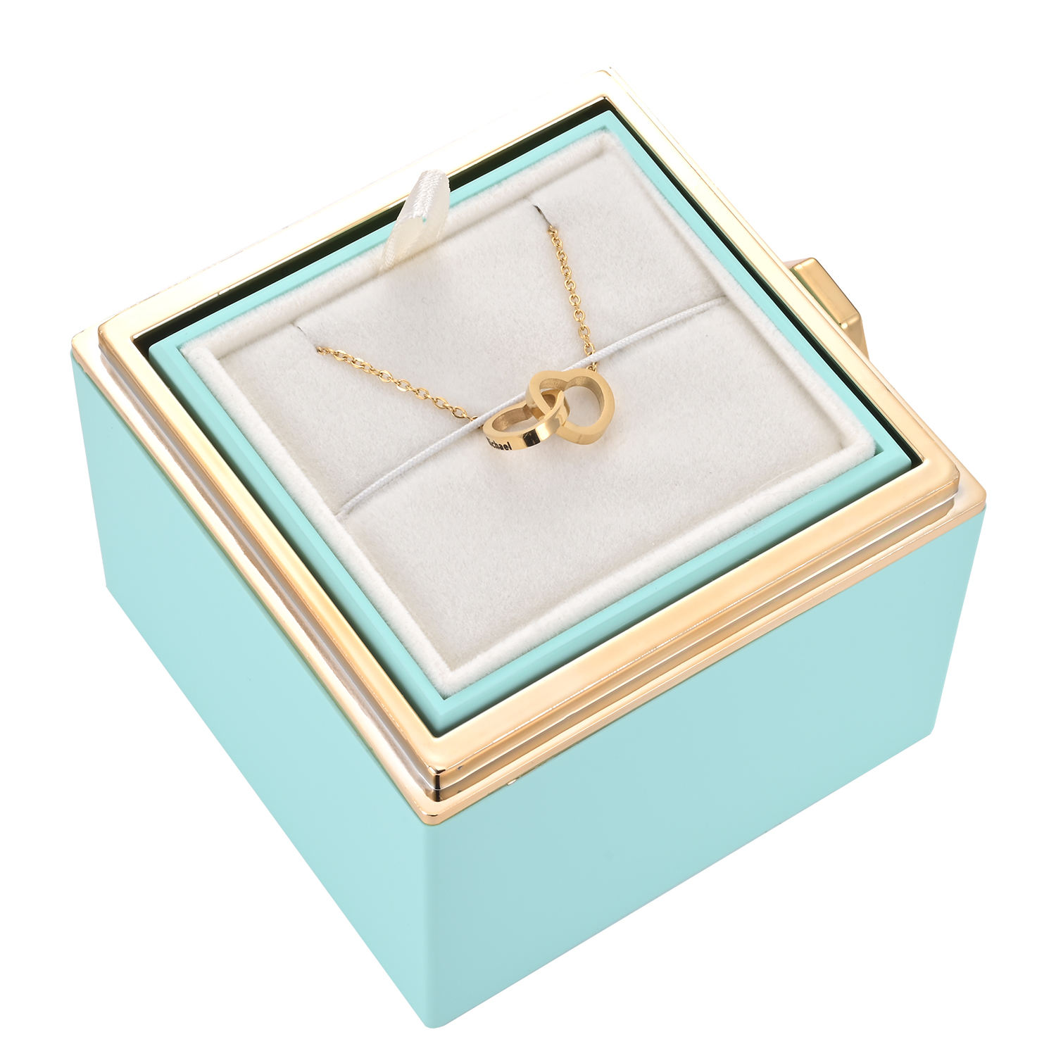  Gold with Light Blue Box